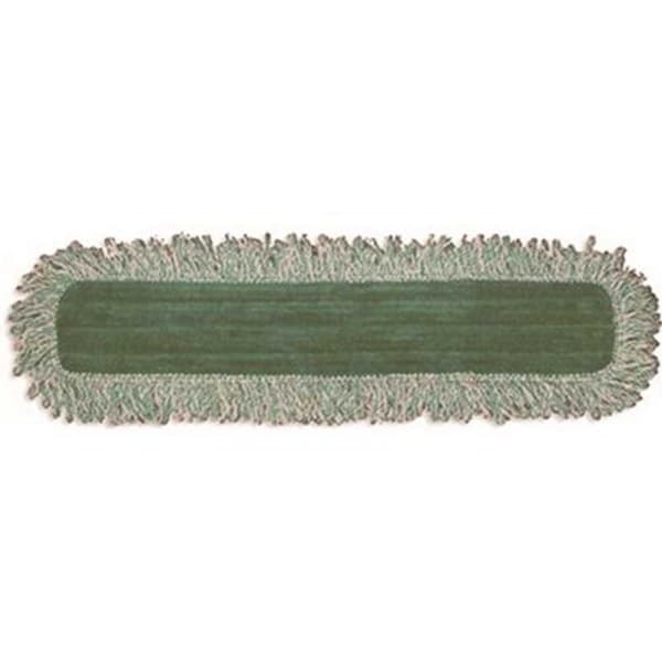 24 in. Green Microfiber Dust Mop with Fringe, 3PK